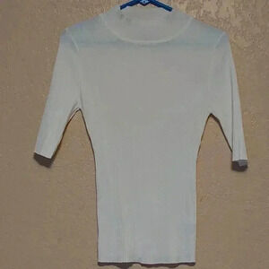 The Slope short sleeve mock neck top Size L